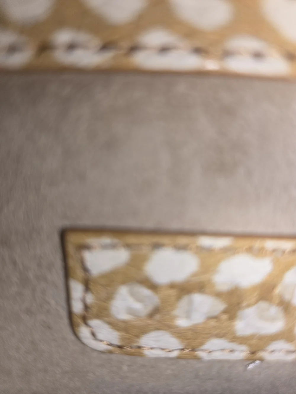 STAUD Beige and White Pebbled Shoulder Bag
